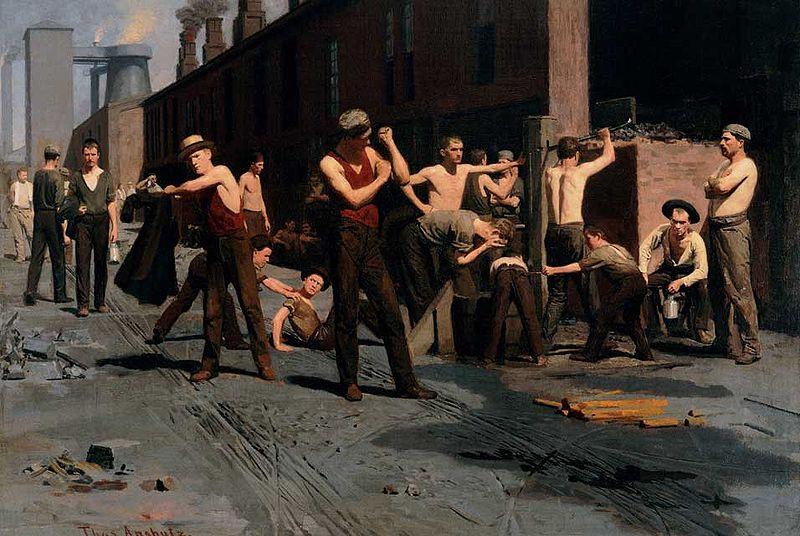 Thomas Pollock Anshutz The Ironworkers Noontime oil painting image